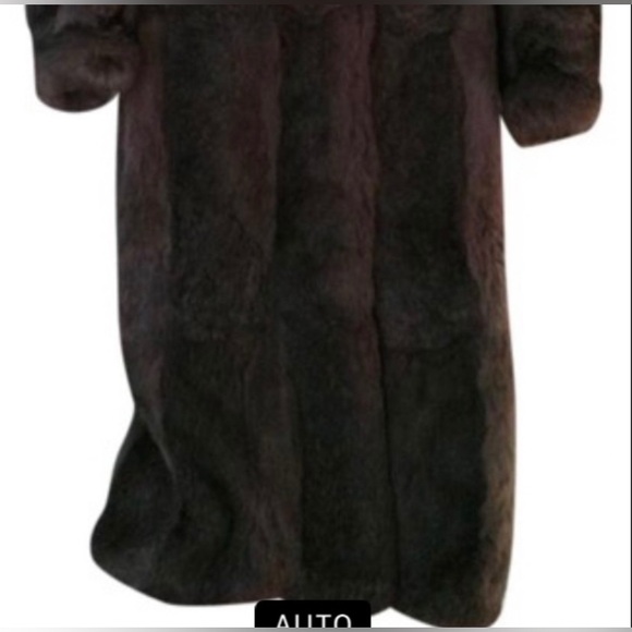 Long Gray Rabbit Fur Coat - Picture 11 of 13